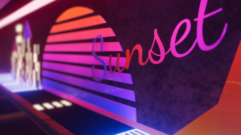 The sunset flairsのバナー