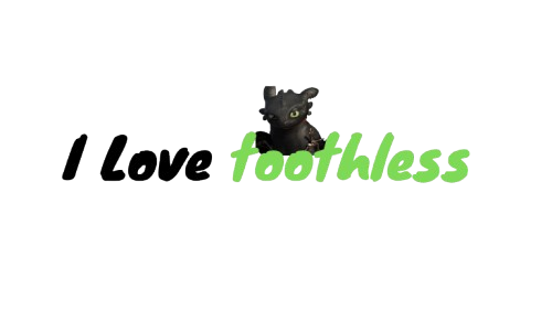 I Love Toothlessのバナー