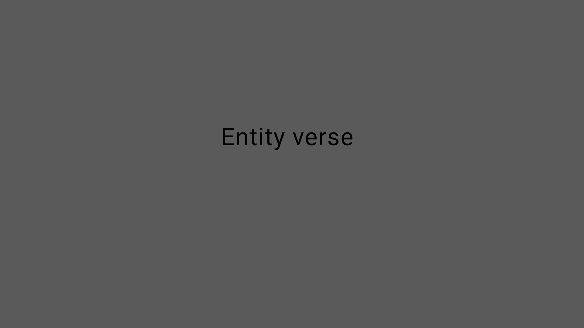 Entity verseのバナー