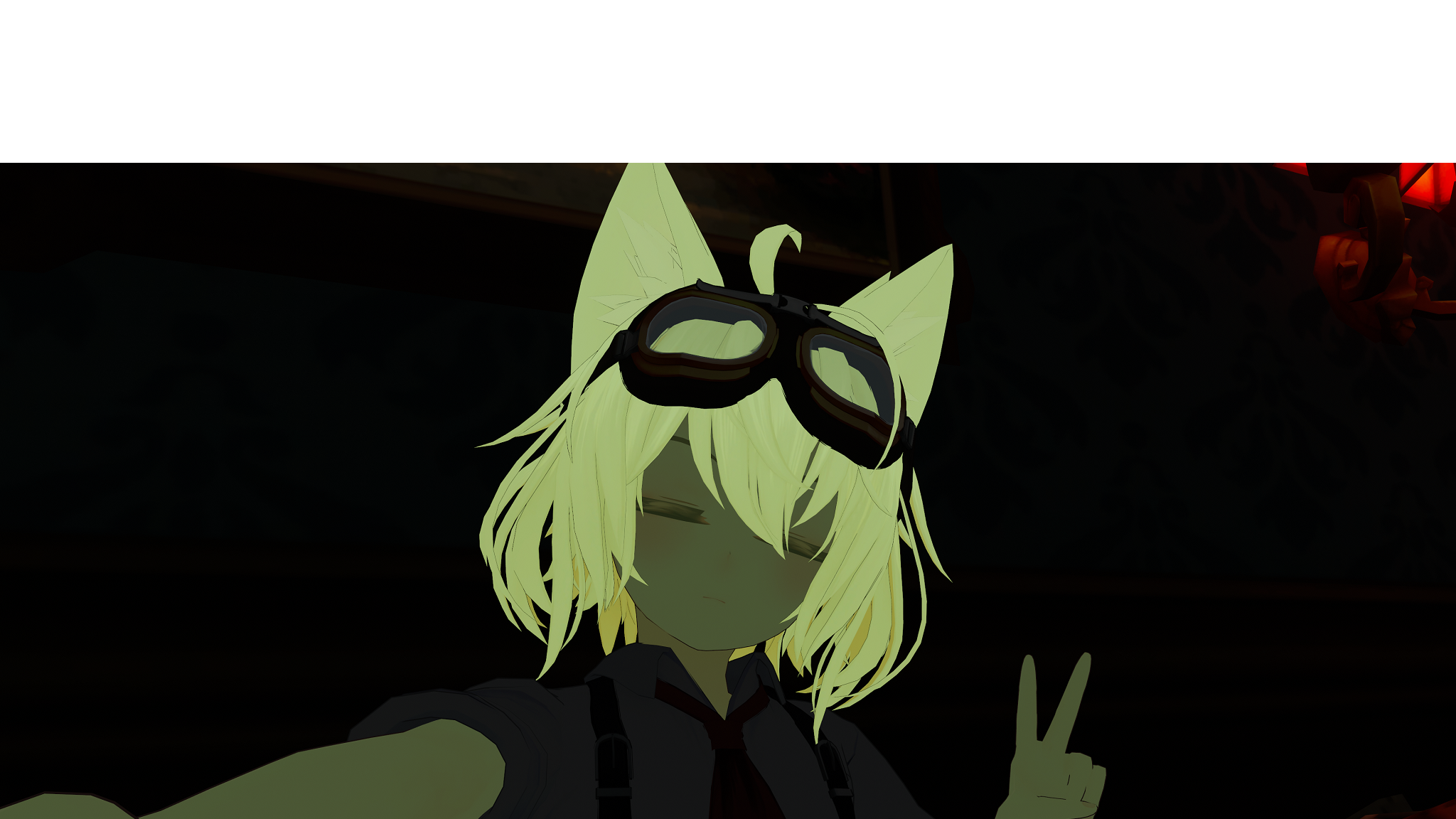 蓄光で光るVRChater