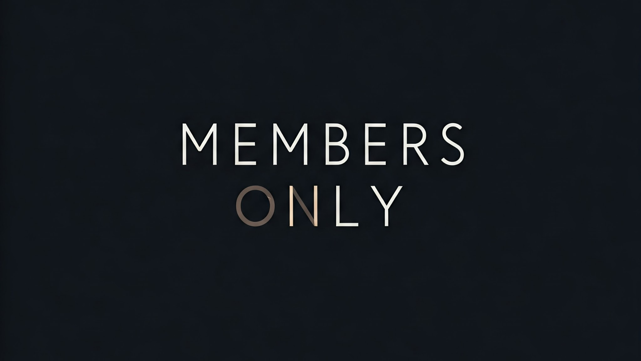 MEMBERS ONLYのバナー