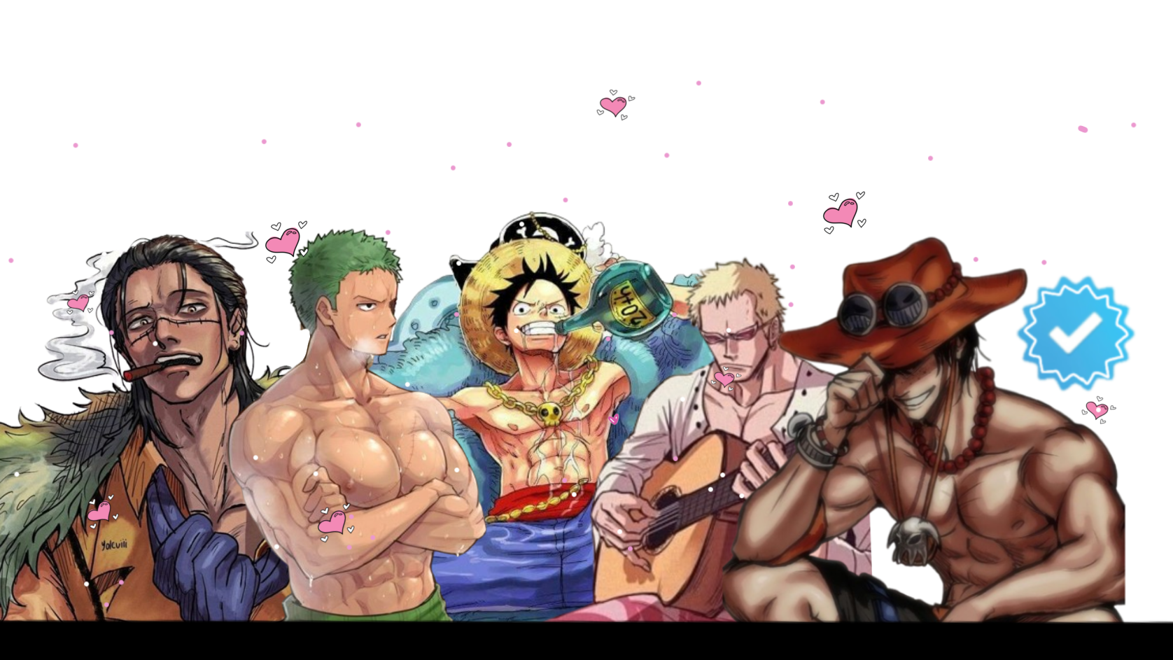 Doflamingo Crocodile and one piece men simpのバナー