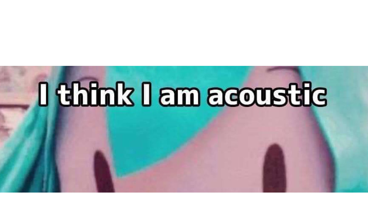 I Think I'm Acoustic