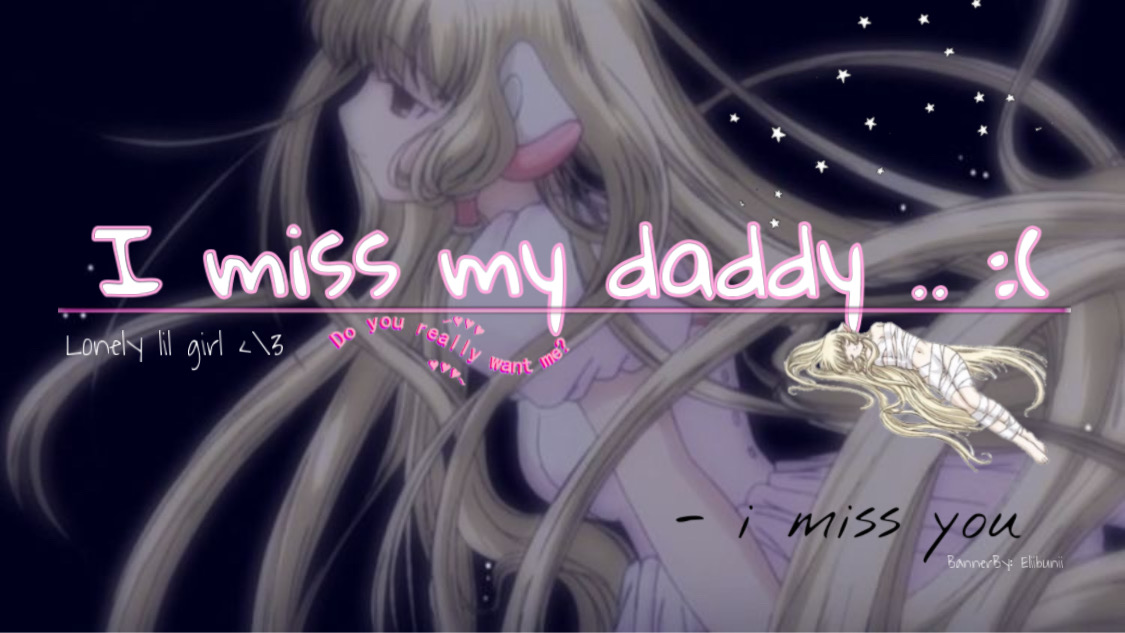I miss my daddyのバナー