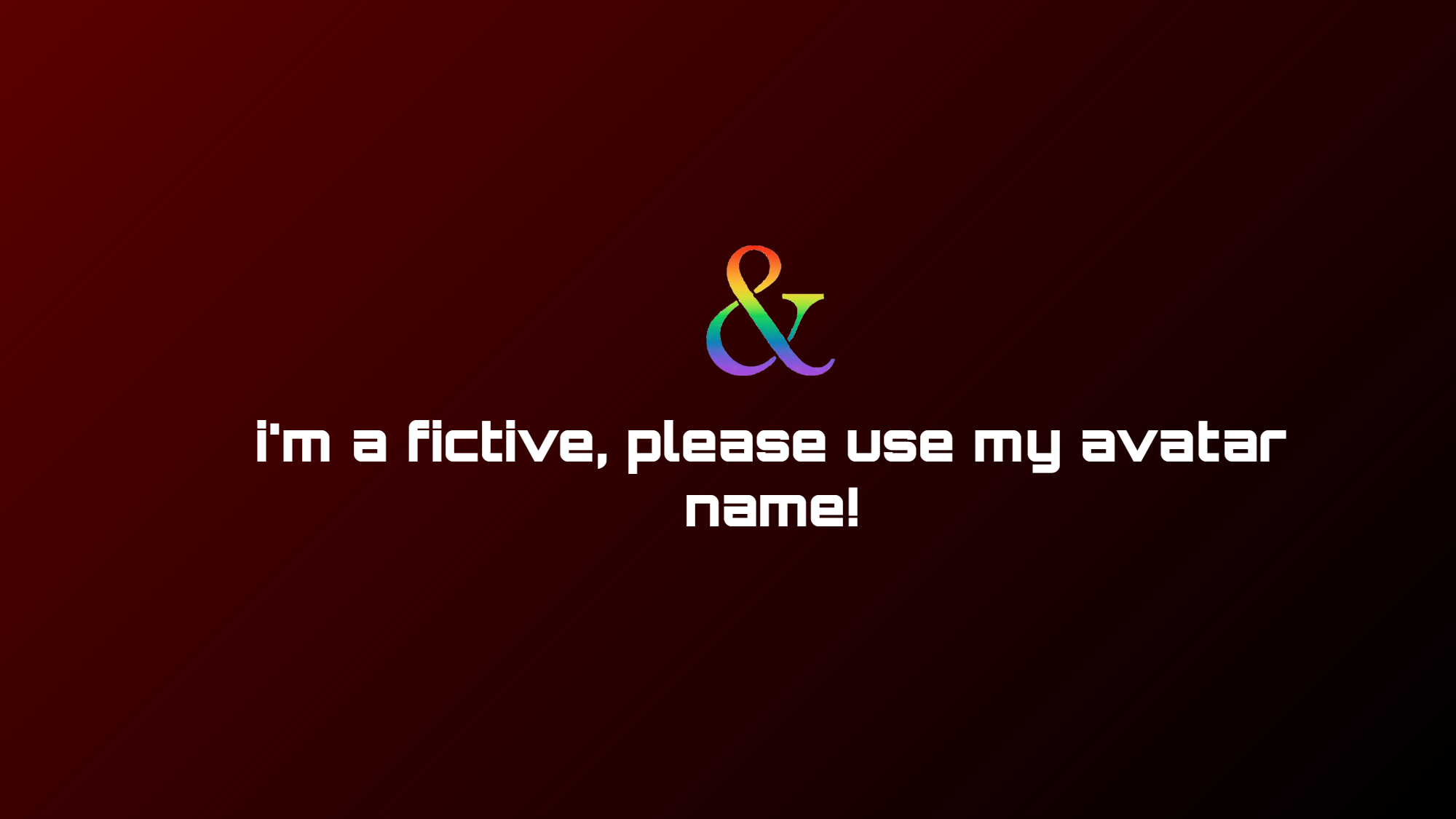 fictive using avatar nameのバナー