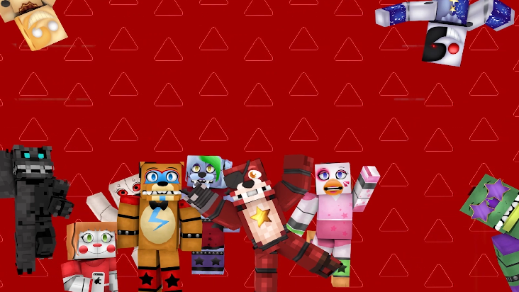 Minecraft Five Nights at Freddysのバナー