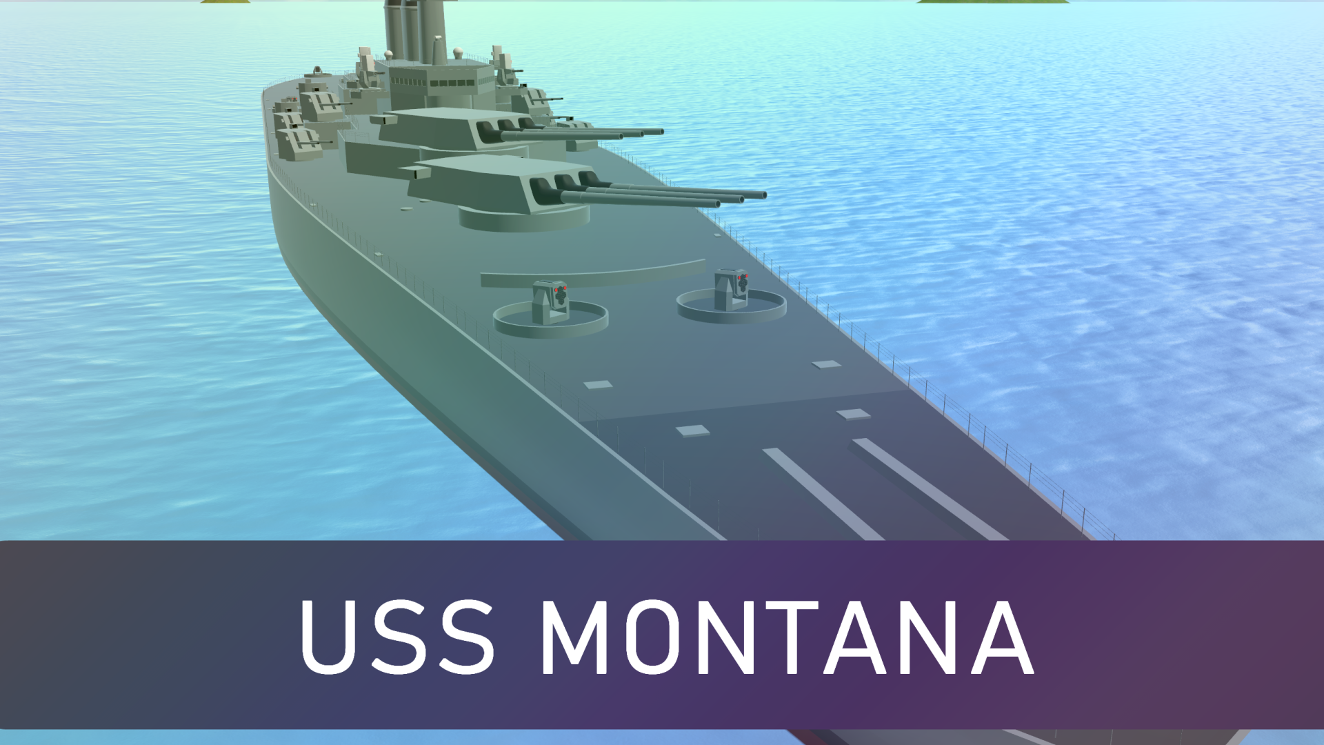 USS MONTANA BB-67のバナー