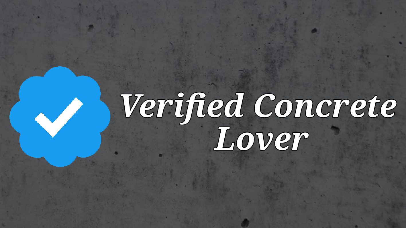 Verified Concrete Loverのバナー