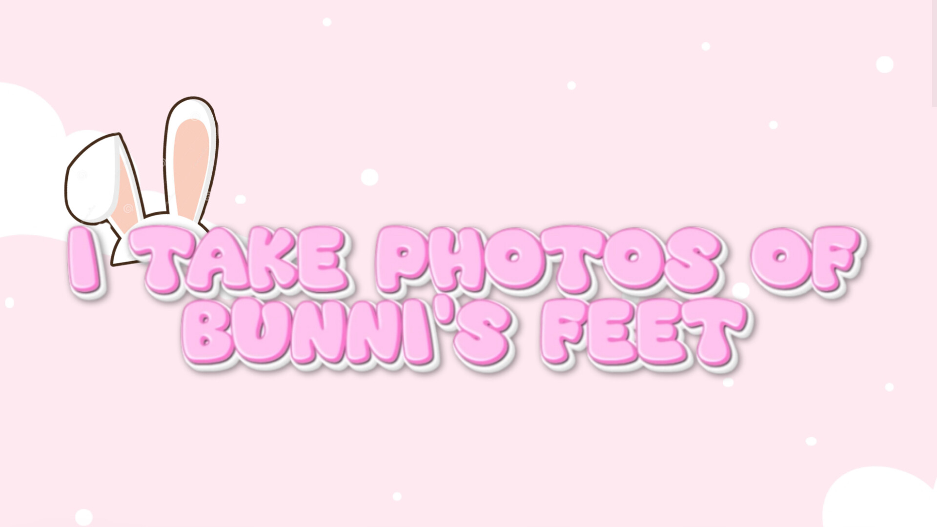 I take photos of Bunni's Feetのバナー