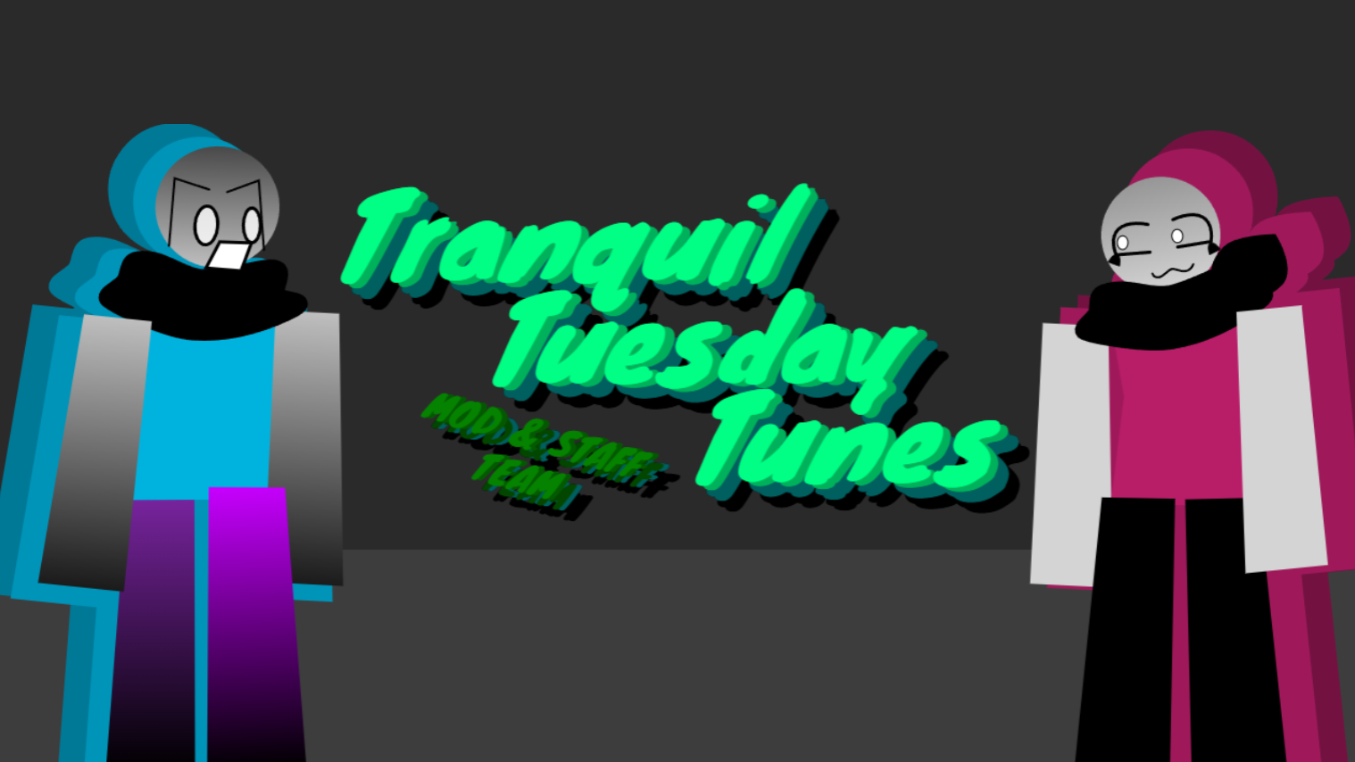 Tranquil Tuesday Tunes MODS AND STAFFのバナー