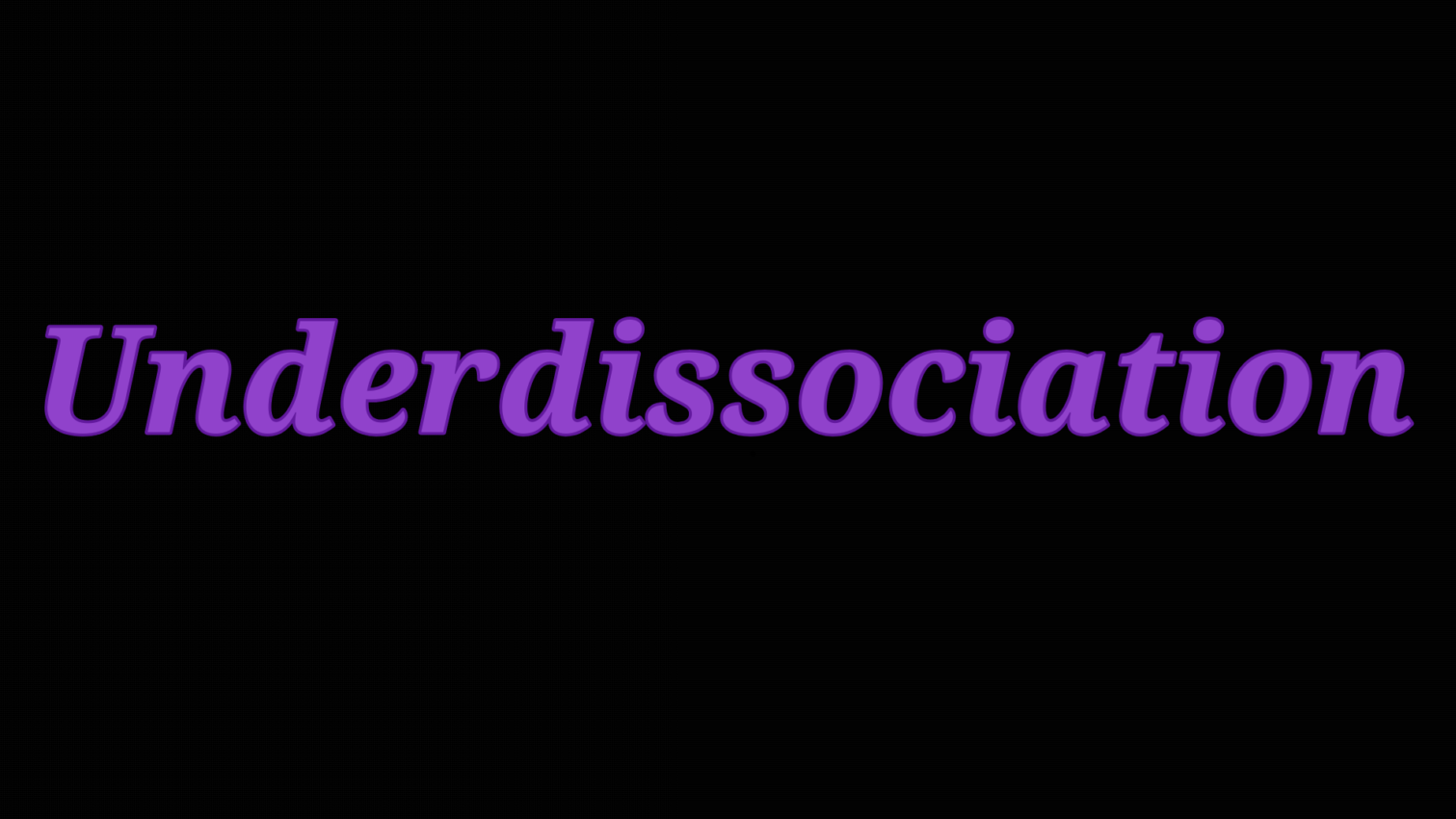 Underdissociationのバナー