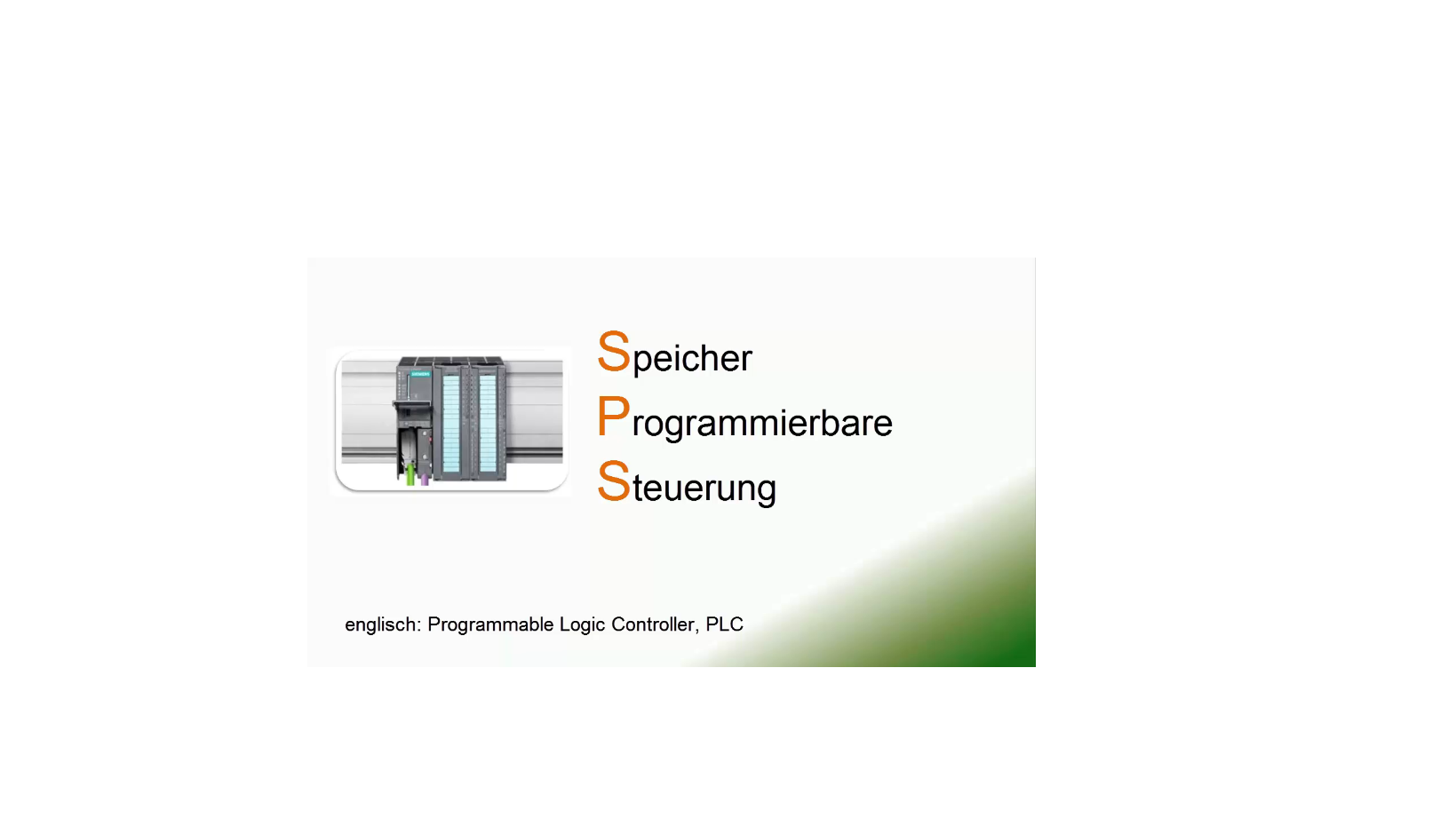 Speicherprogrammierbare Steuerung