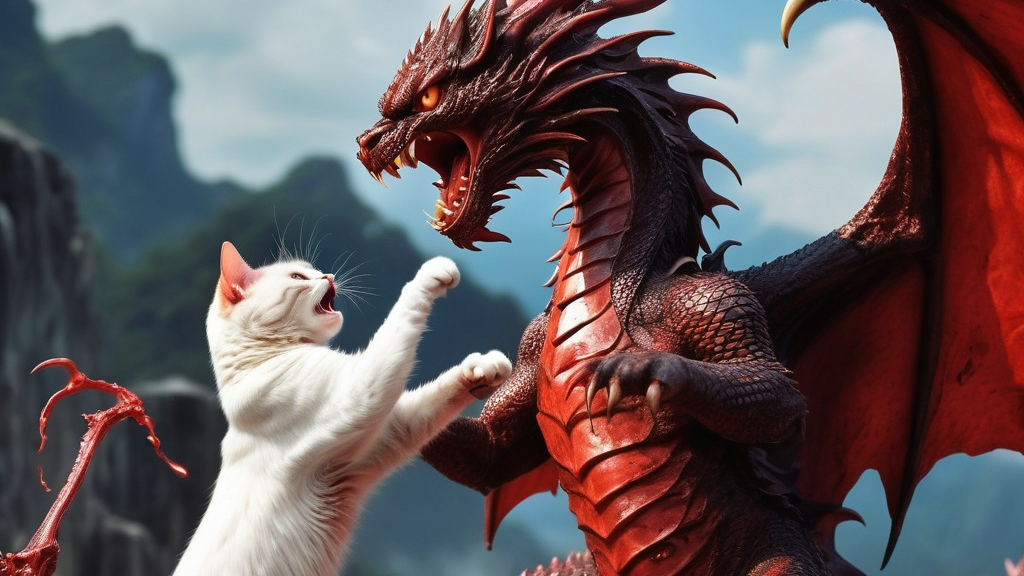Cats VS dragonのバナー