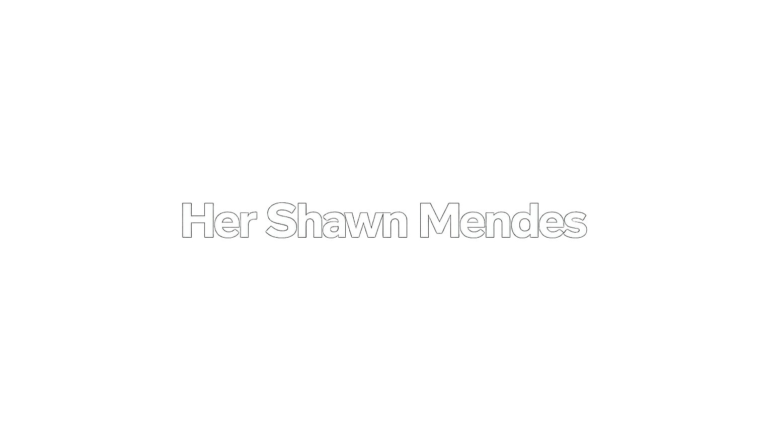 Her Shawn Mendesのバナー