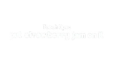 Put strawberry jam on itのバナー