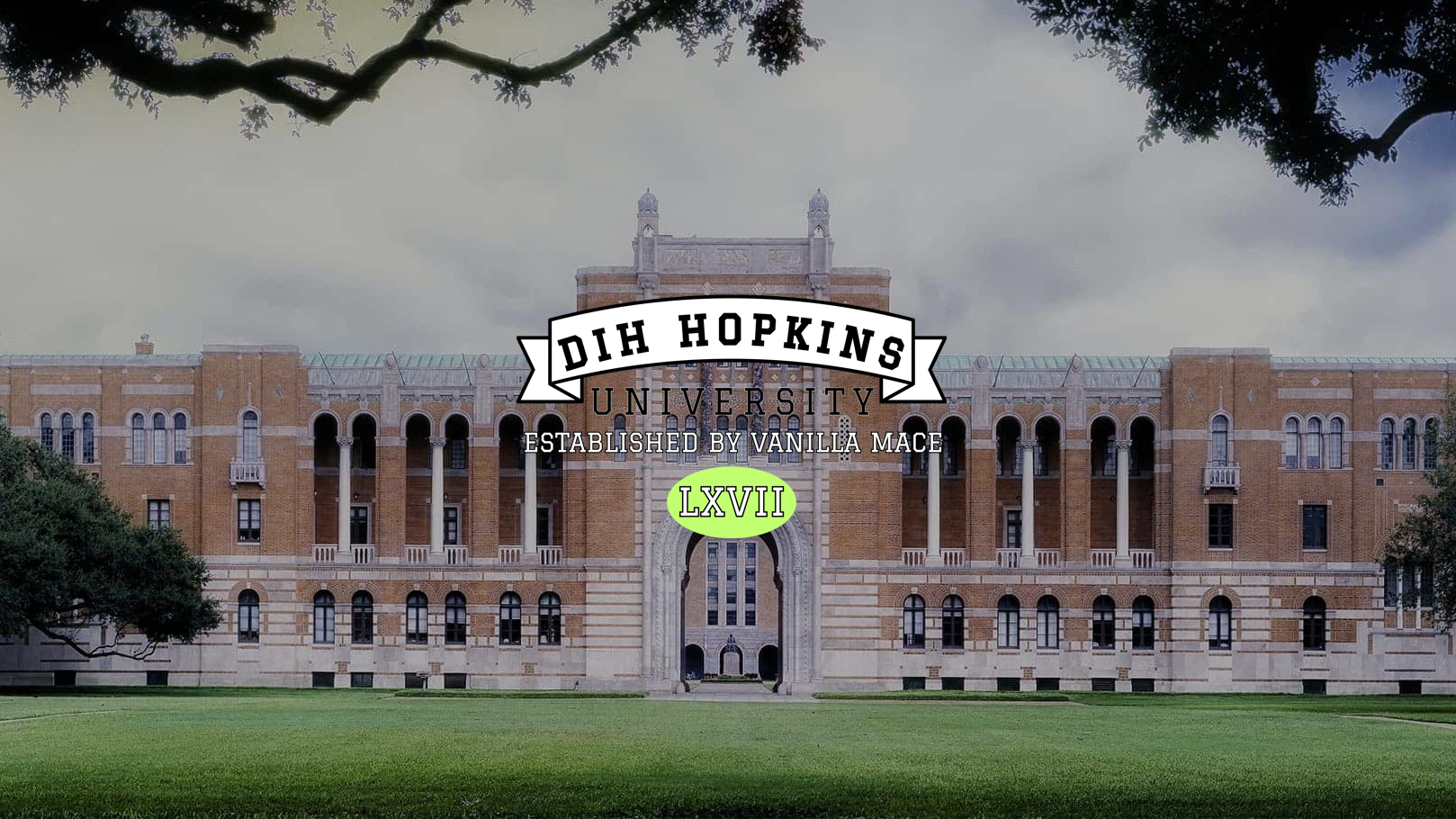Dih Hopkins Universityのバナー