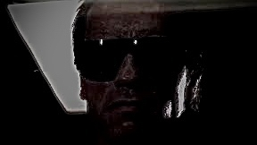 Shades Indoors With The Lights Off At Night