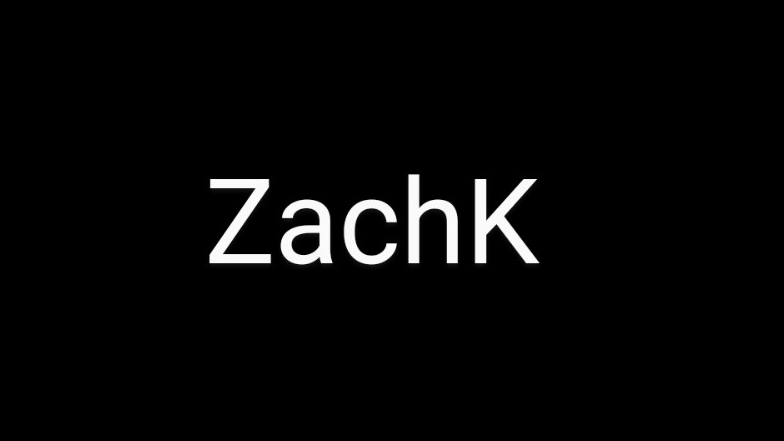 ZachKのバナー
