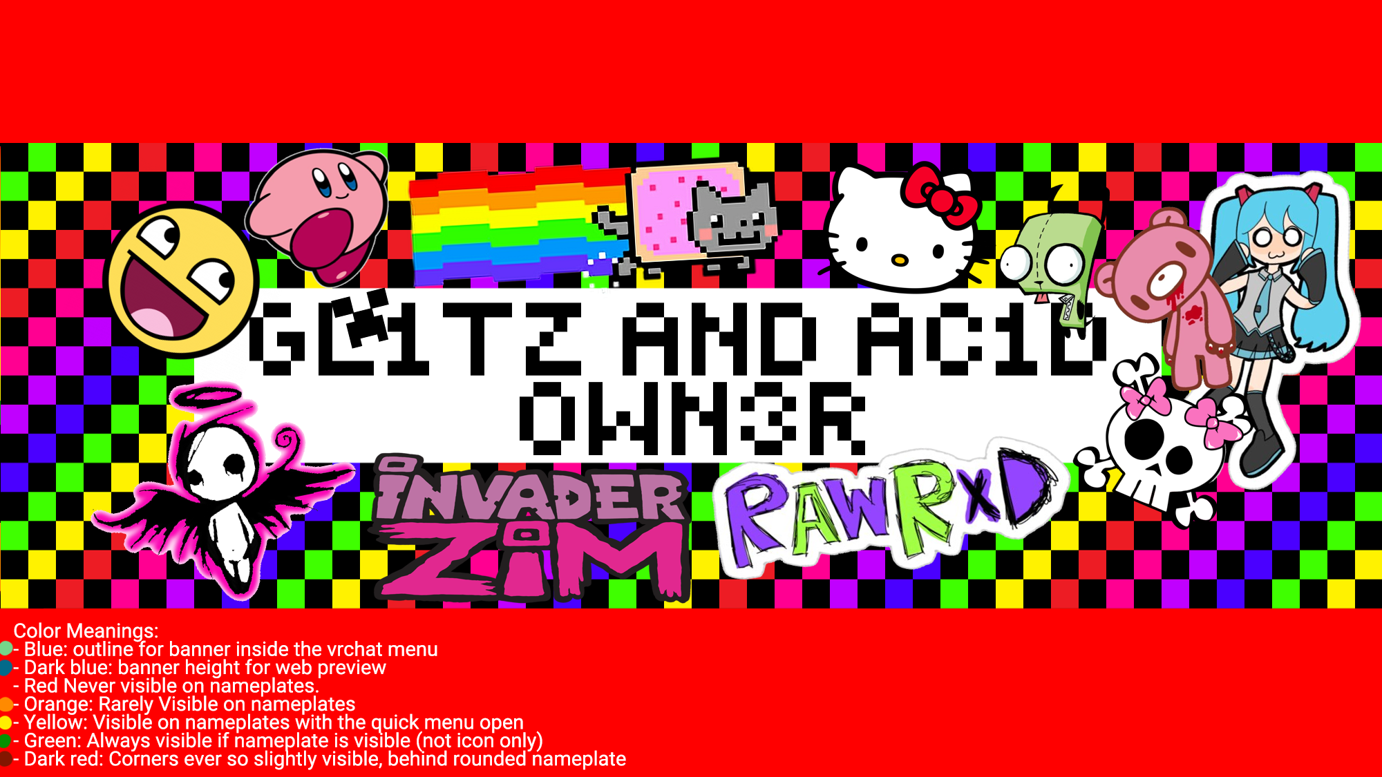 GL1TZ AND AC1D 0WN3Rのバナー
