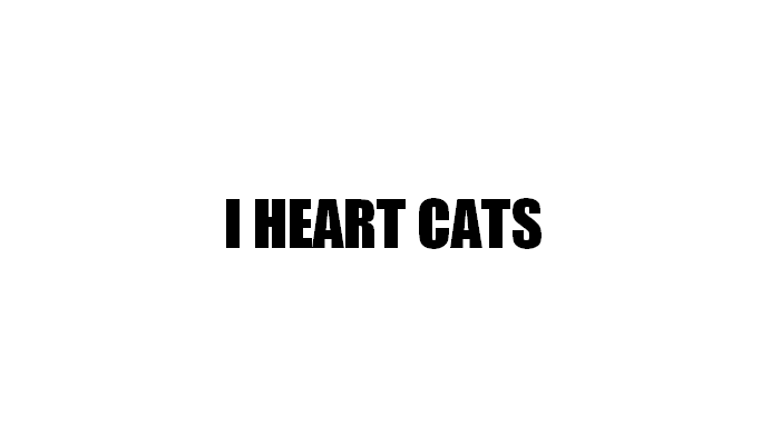 I heart cats