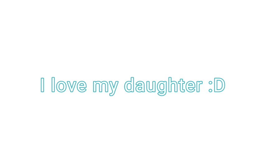 I love my daughterのバナー