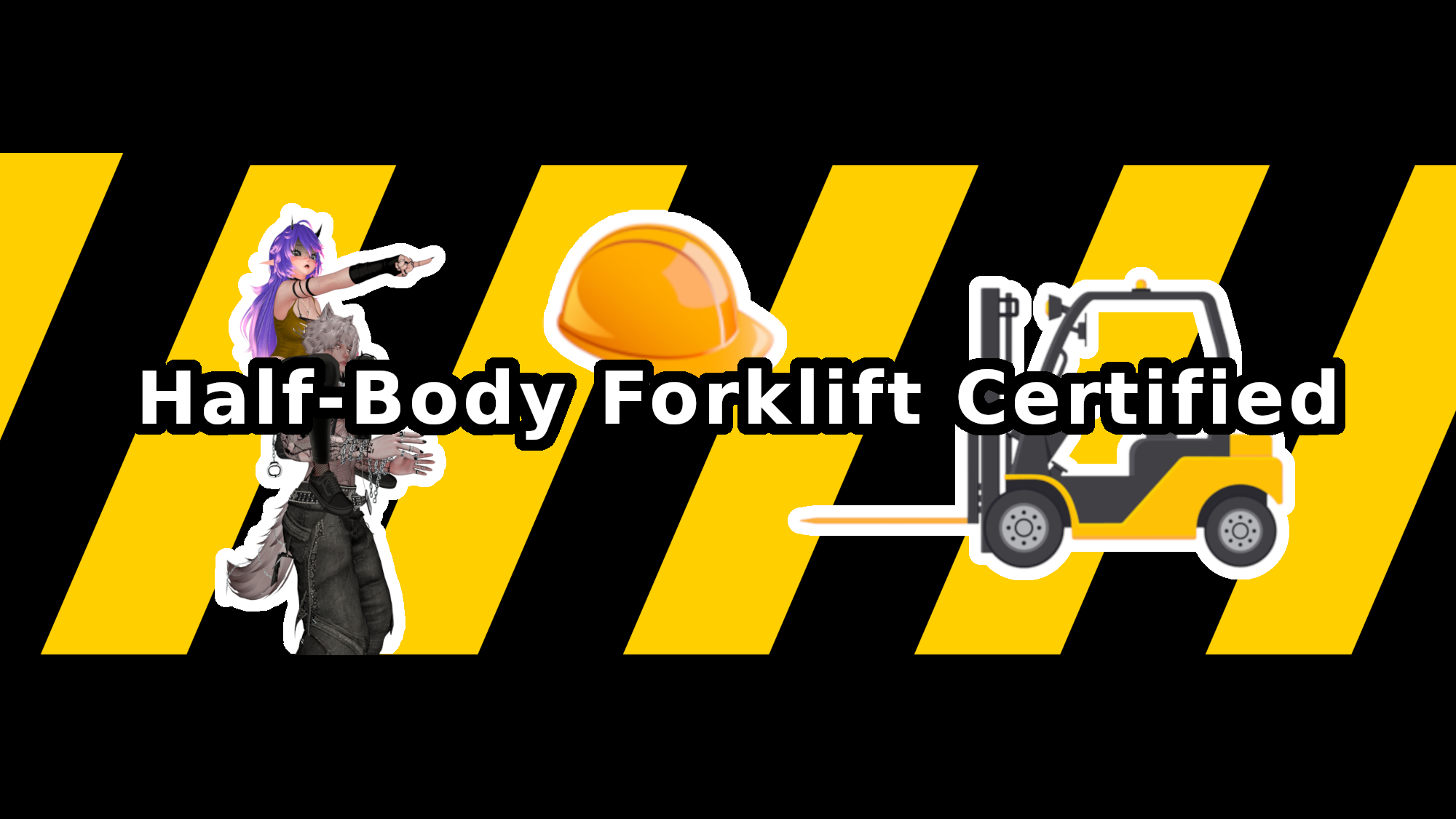 HalfBody Forklift Certifiedのバナー