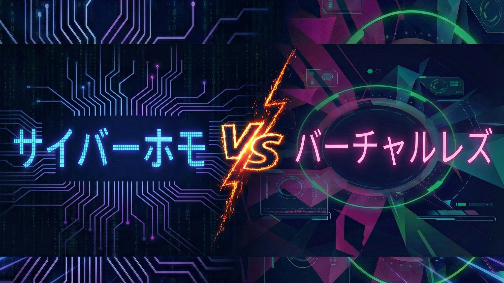 サイバーホモ VS バーチャルレズ