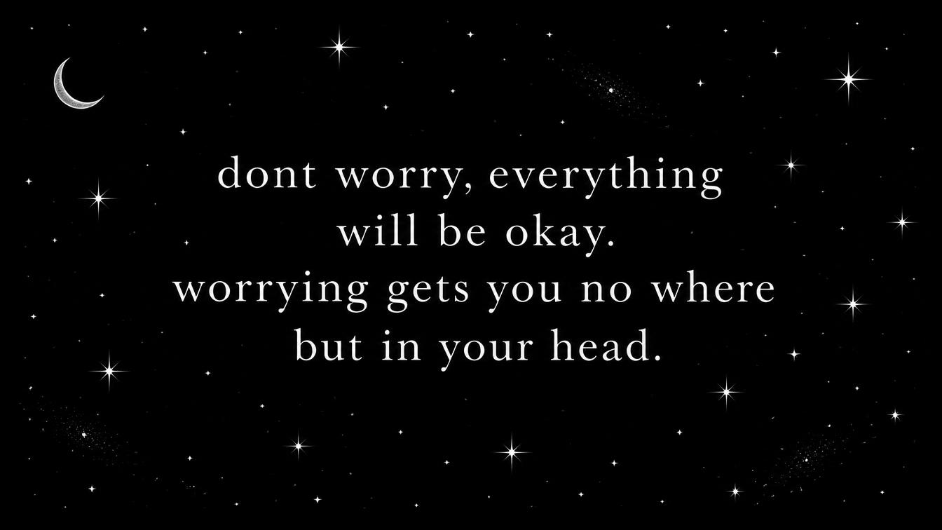Just relax everything will be okayのバナー