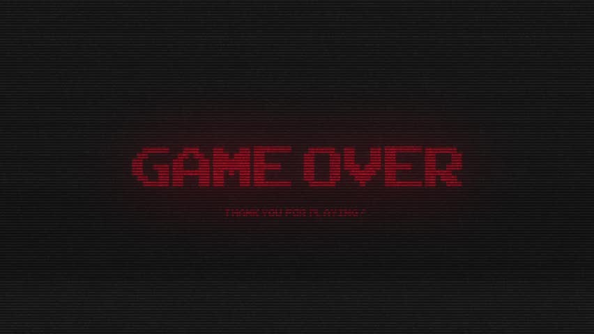 Game Overのバナー