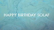 Happy Birthday Solaf