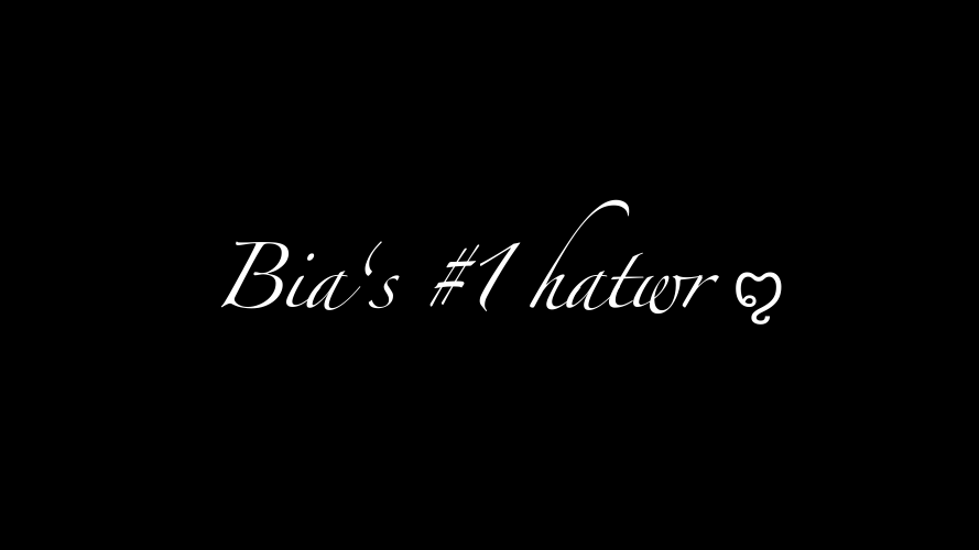 Bias biggest haterのバナー