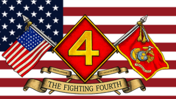 4th Marine Division of USMC Modern dayのバナー
