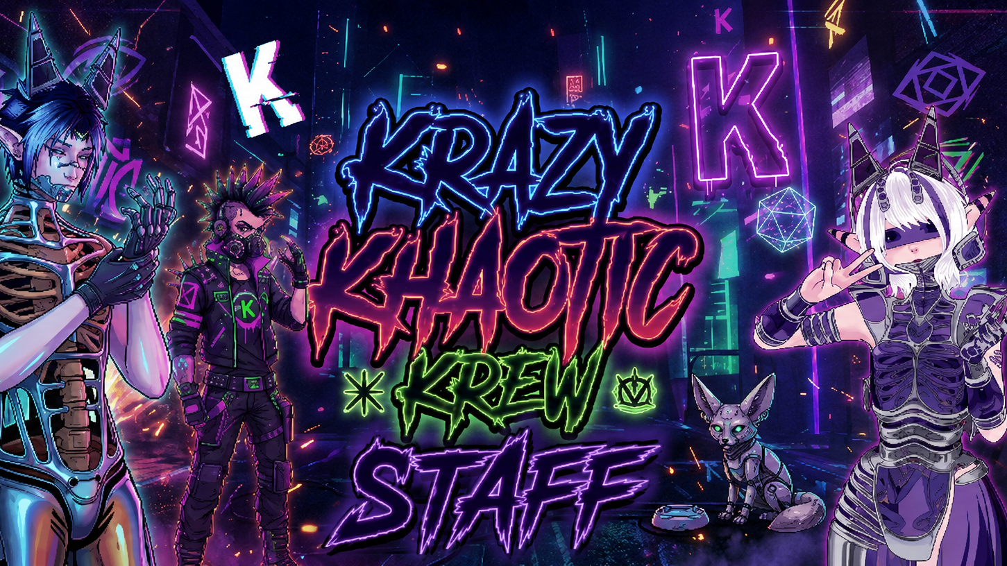 Krazy Khaotic Krew staffのバナー