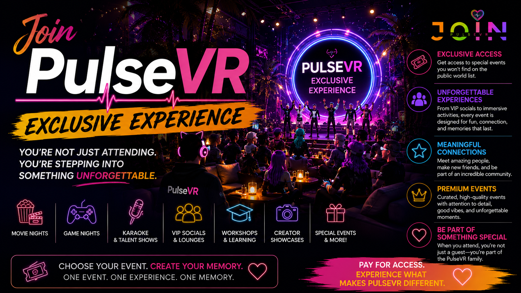 Join PulseVR Exclusive Experienceのバナー