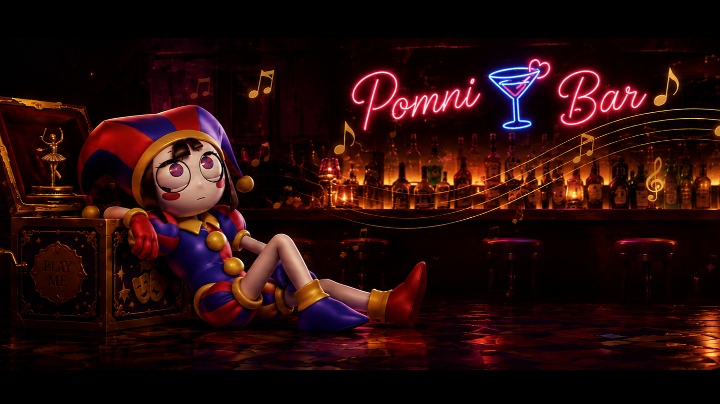 Pomni's Neon Lounge
