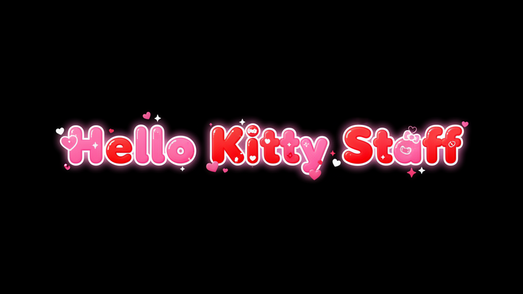 Hello kitty STAFFのバナー
