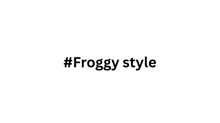 Froggy styleのバナー