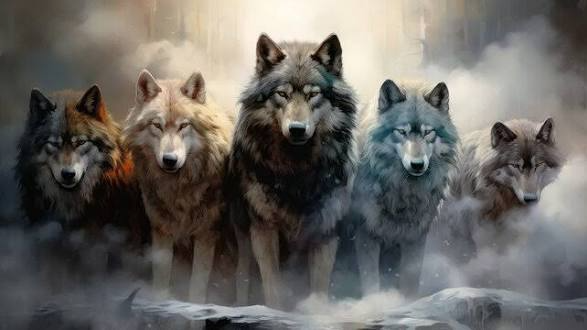 Grey wolf staffのバナー
