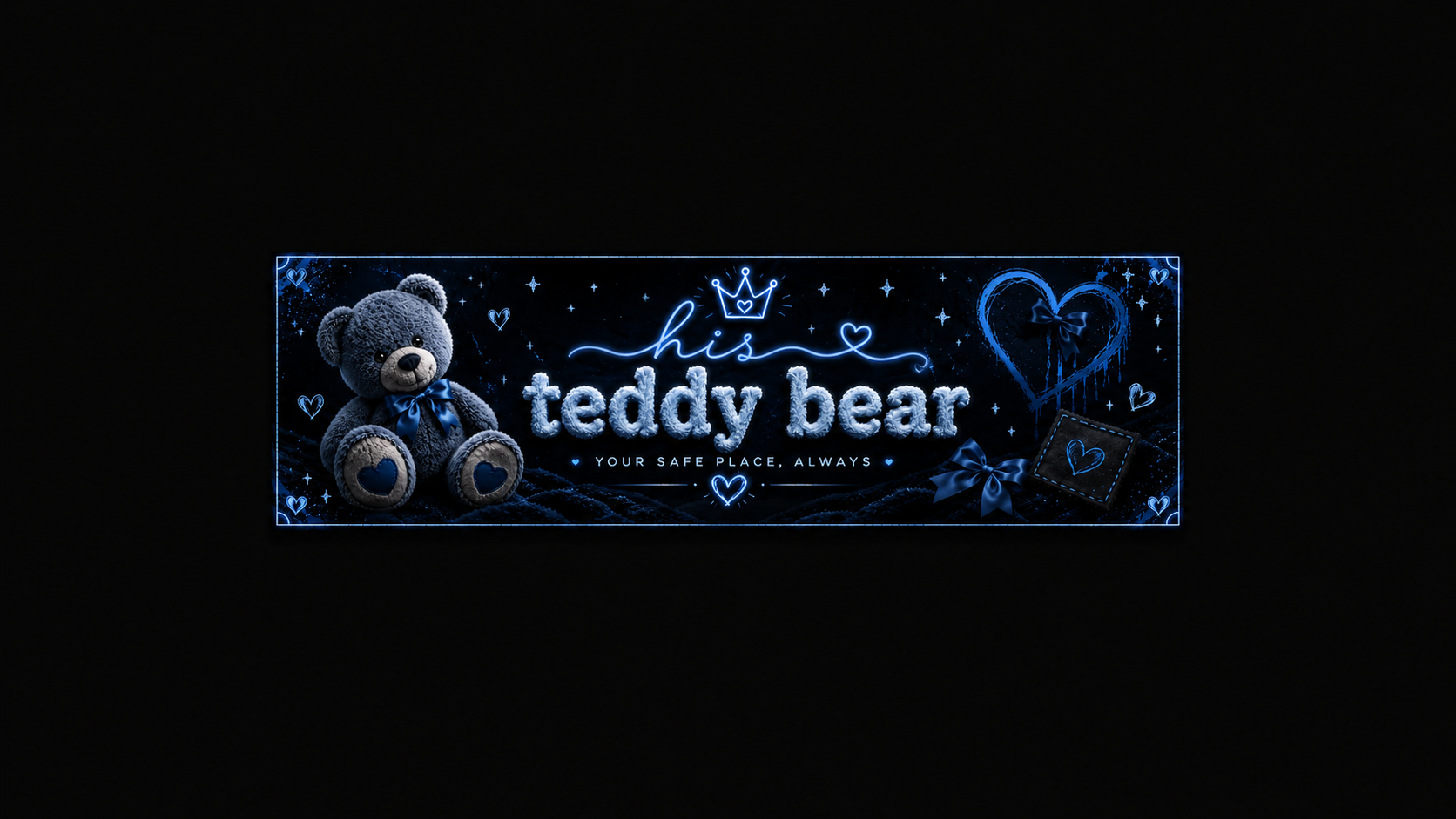 His teddy bear