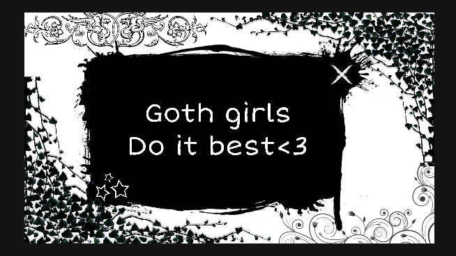 Goth girl love