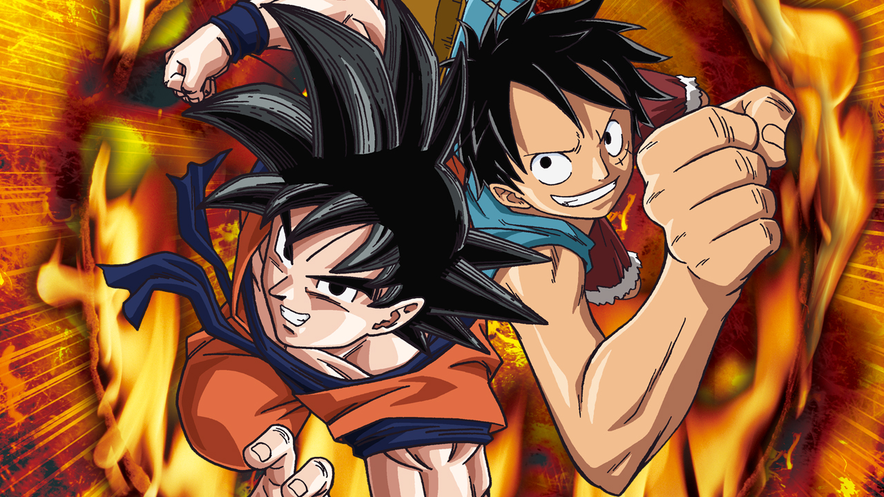 dragon ball and one piece fan