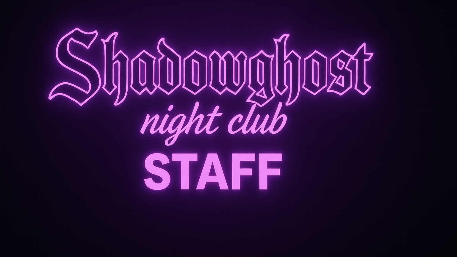 Shadow ghost night club staffのバナー