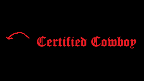 certified cowboyのバナー