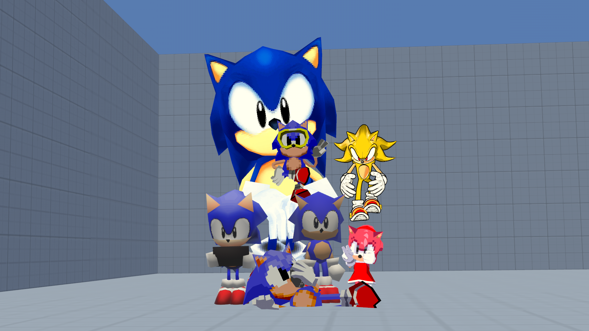 Sega Sonic Bros and Amyのバナー