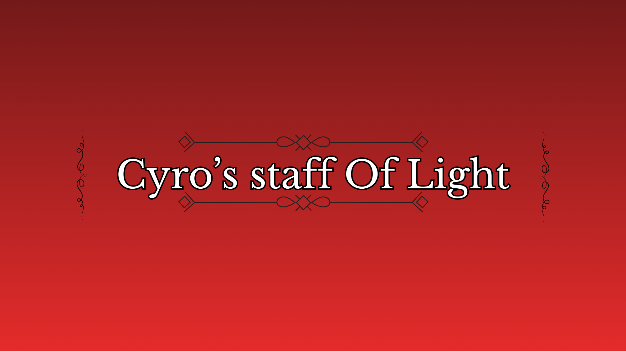 Cyro's realm of light Staffのバナー