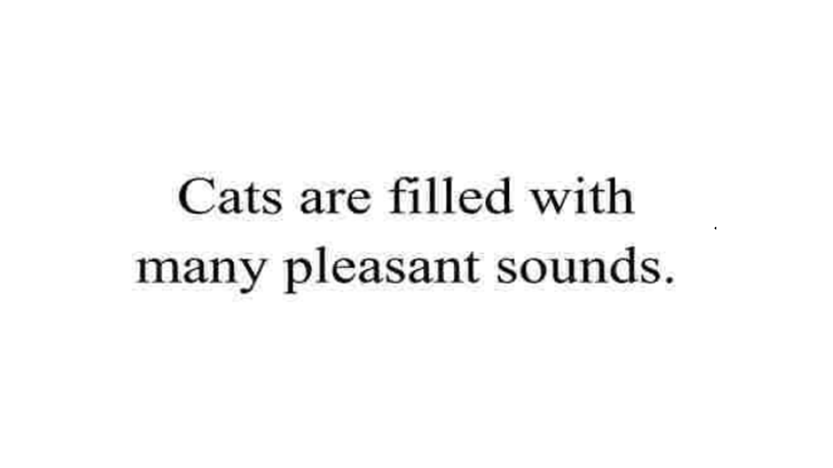 Cats are Filled with Many Pleasant Soundsのバナー