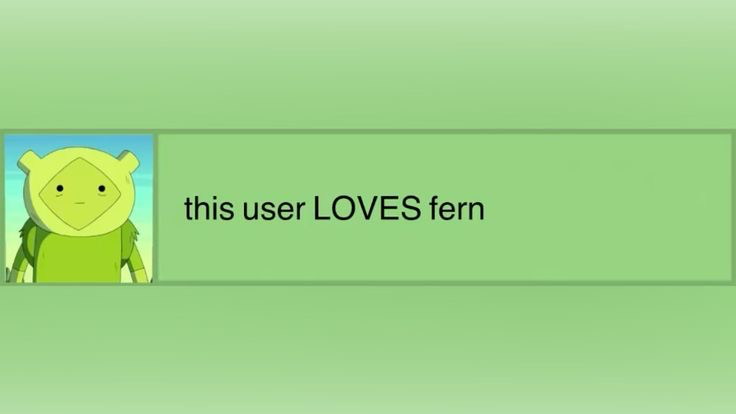 This user likes fernのバナー