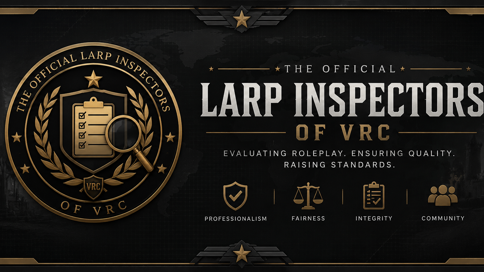 larp inspectors of vrcのバナー