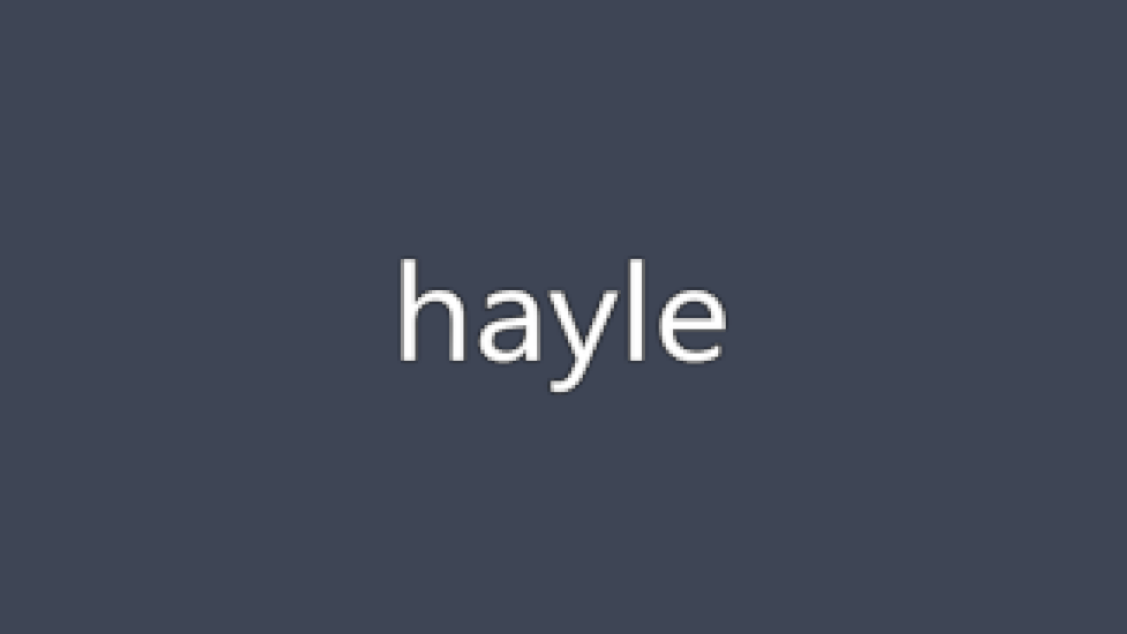 hayleのバナー