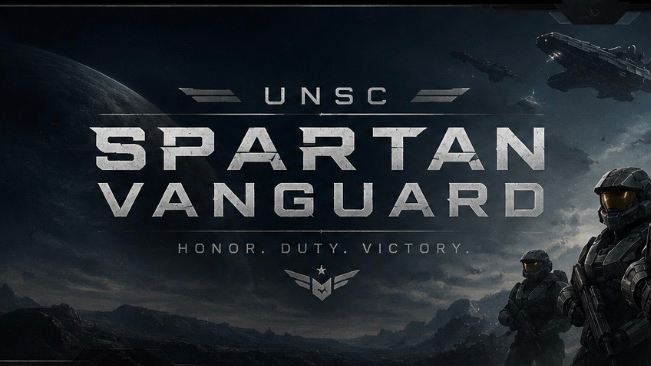 UNSC spartan Vanguardのバナー